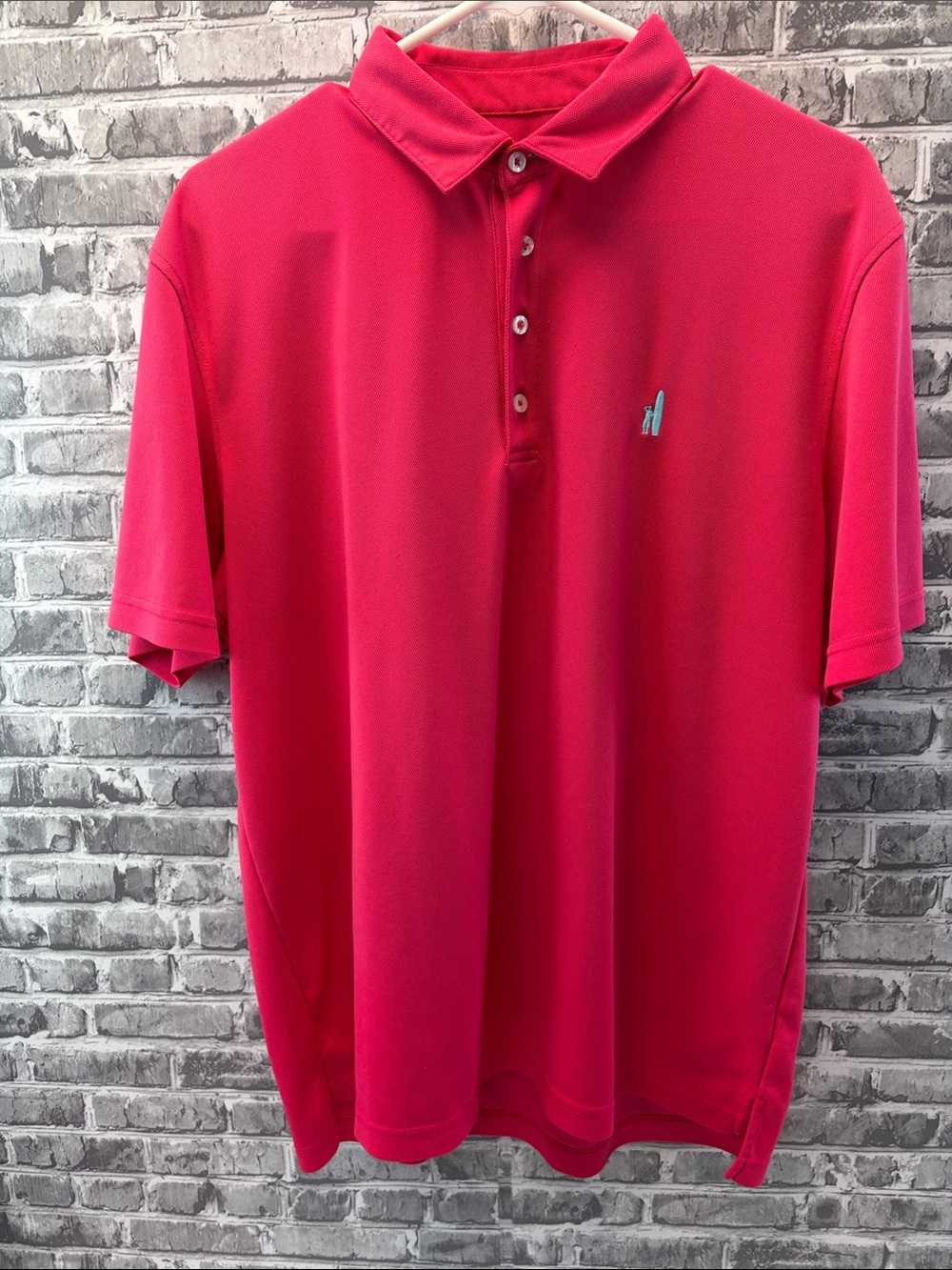 Johnnie O Men's 
Fiesta Pink Polo Shirt -‎ Classic Short Sleeve